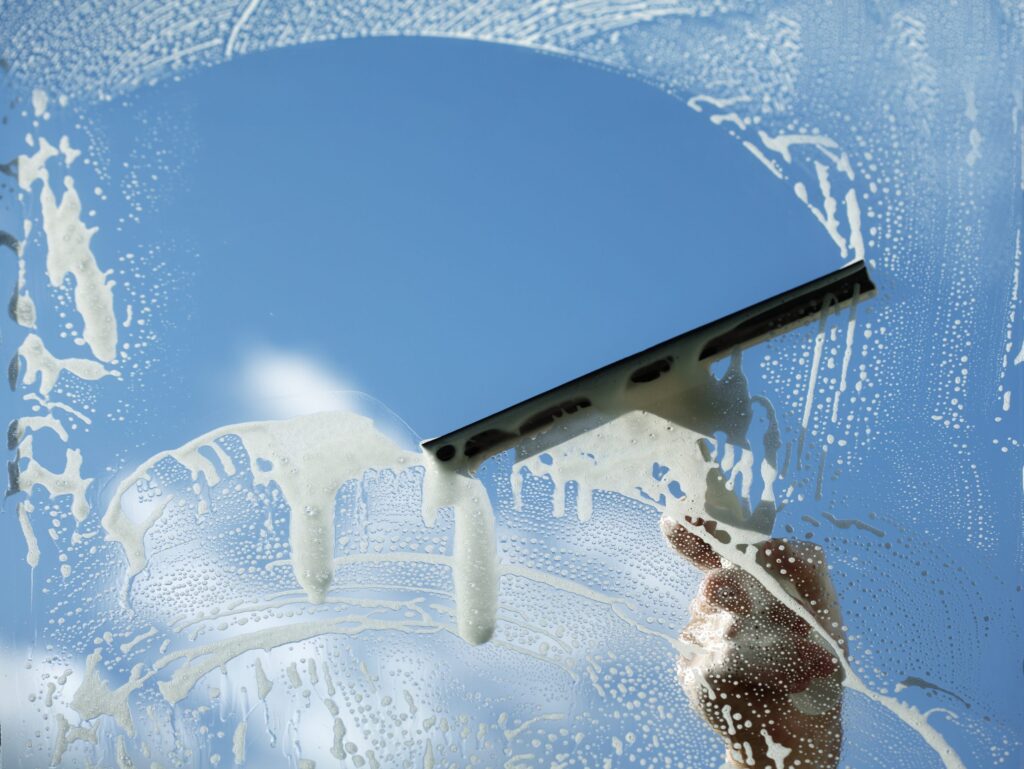 Cleaning Your Solar Panels With Squeegee