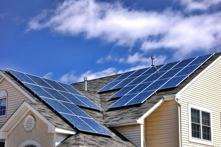 Solar Panels Installed Of Roof Top In Texas State Of USA