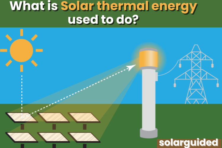 What is Solar thermal energy used to do?